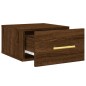 vidaXL Mesitas de noche de pared 2 uds color roble marrón 35x35x20 cm vidaXL Mesitas de noche de pared 2 uds color roble marrón 35x35x20 cm