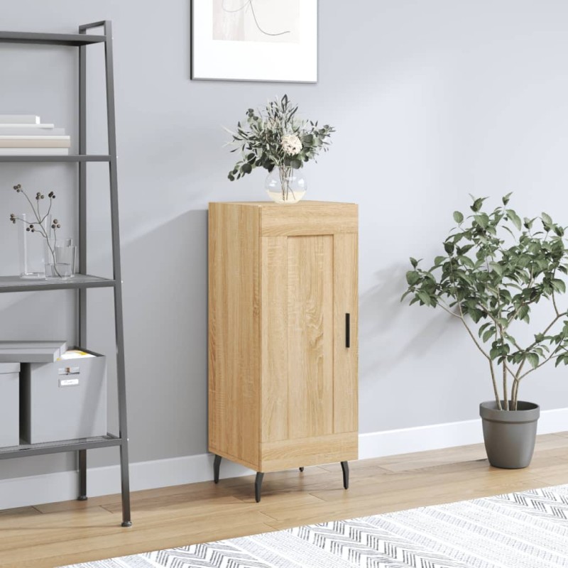 vidaXL Aparador madera contrachapada color roble Sonoma 34,5x34x90 cm vidaXL Aparador madera contrachapada color roble Sonoma 34,5x34x90 cm