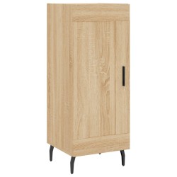 vidaXL Aparador madera contrachapada color roble Sonoma 34,5x34x90 cm