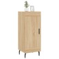 vidaXL Aparador madera contrachapada color roble Sonoma 34,5x34x90 cm vidaXL Aparador madera contrachapada color roble Sonoma 34,5x34x90 cm
