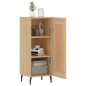vidaXL Aparador madera contrachapada color roble Sonoma 34,5x34x90 cm vidaXL Aparador madera contrachapada color roble Sonoma 34,5x34x90 cm