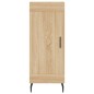 vidaXL Aparador madera contrachapada color roble Sonoma 34,5x34x90 cm vidaXL Aparador madera contrachapada color roble Sonoma 34,5x34x90 cm