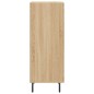 vidaXL Aparador madera contrachapada color roble Sonoma 34,5x34x90 cm vidaXL Aparador madera contrachapada color roble Sonoma 34,5x34x90 cm