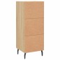 vidaXL Aparador madera contrachapada color roble Sonoma 34,5x34x90 cm vidaXL Aparador madera contrachapada color roble Sonoma 34,5x34x90 cm