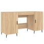 vidaXL Escritorio madera de ingeniería roble Sonoma 140x50x75 cm vidaXL Escritorio madera de ingeniería roble Sonoma 140x50x75 cm