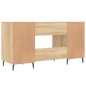 vidaXL Escritorio madera de ingeniería roble Sonoma 140x50x75 cm vidaXL Escritorio madera de ingeniería roble Sonoma 140x50x75 cm