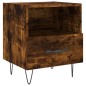 vidaXL Mesita noche 2 uds madera ingeniería roble ahumado 40x35x47,5cm