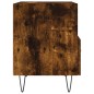 vidaXL Mesita noche 2 uds madera ingeniería roble ahumado 40x35x47,5cm