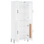vidaXL Aparador alto madera contrachapada blanco brillo 69,5x34x180 cm vidaXL Aparador alto madera contrachapada blanco brillo 69,5x34x180 cm