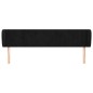 vidaXL Cabecero de terciopelo negro 203x23x78/88 cm vidaXL Cabecero de terciopelo negro 203x23x78/88 cm