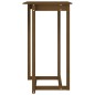 vidaXL Mesa alta de bar madera maciza de pino marrón miel 60x60x110 cm