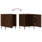 vidaXL Mesitas noche 2 uds madera ingeniería marrón roble 40x40x50 cm vidaXL Mesitas noche 2 uds madera ingeniería marrón roble 40x40x50 cm