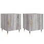 vidaXL Mesitas noche 2 uds madera ingeniería gris Sonoma 40x40x50 cm vidaXL Mesitas noche 2 uds madera ingeniería gris Sonoma 40x40x50 cm