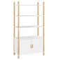 vidaXL Aparador alto madera contrachapada blanco 80x40x153 cm vidaXL Aparador alto madera contrachapada blanco 80x40x153 cm
