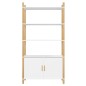 vidaXL Aparador alto madera contrachapada blanco 80x40x153 cm vidaXL Aparador alto madera contrachapada blanco 80x40x153 cm