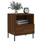 vidaXL Mesita noche 2 uds madera ingeniería marrón roble 40x35x47,5 cm vidaXL Mesita noche 2 uds madera ingeniería marrón roble 40x35x47,5 cm