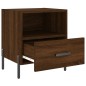 vidaXL Mesita noche 2 uds madera ingeniería marrón roble 40x35x47,5 cm vidaXL Mesita noche 2 uds madera ingeniería marrón roble 40x35x47,5 cm