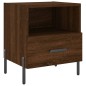 vidaXL Mesita noche 2 uds madera ingeniería marrón roble 40x35x47,5 cm vidaXL Mesita noche 2 uds madera ingeniería marrón roble 40x35x47,5 cm