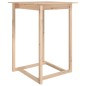 vidaXL Mesa alta de bar de madera maciza de pino 80x80x110 cm