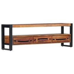 vidaXL Mueble de TV madera maciza de acacia 140x30x45 cm