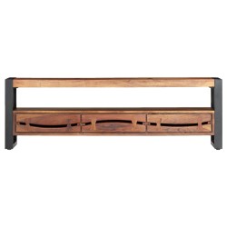 vidaXL Mueble de TV madera maciza de acacia 140x30x45 cm