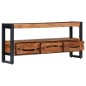 vidaXL Mueble de TV madera maciza de acacia 140x30x45 cm