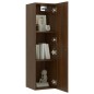 vidaXL Muebles para TV de pared 2 uds roble marrón 30,5x30x110 cm vidaXL Muebles para TV de pared 2 uds roble marrón 30,5x30x110 cm