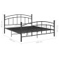 vidaXL Estructura de cama de metal negra 160x200 cm vidaXL Estructura de cama de metal negra 160x200 cm
