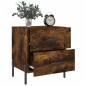 vidaXL Mesita noche 2 uds madera ingeniería roble ahumado 40x35x47,5cm vidaXL Mesita noche 2 uds madera ingeniería roble ahumado 40x35x47,5cm