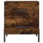 vidaXL Mesita noche 2 uds madera ingeniería roble ahumado 40x35x47,5cm vidaXL Mesita noche 2 uds madera ingeniería roble ahumado 40x35x47,5cm