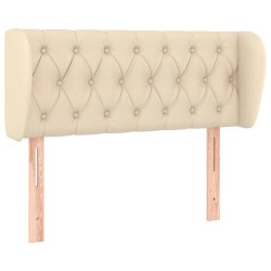 vidaXL Cabecero de tela color crema 93x23x78/88 cm