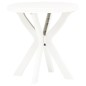 vidaXL Mesa bistro blanca plástico Ø70 cm vidaXL Mesa bistro blanca plástico Ø70 cm