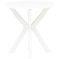 vidaXL Mesa bistro blanca plástico Ø70 cm vidaXL Mesa bistro blanca plástico Ø70 cm