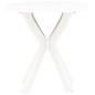 vidaXL Mesa bistro blanca plástico Ø70 cm vidaXL Mesa bistro blanca plástico Ø70 cm