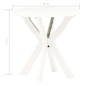 vidaXL Mesa bistro blanca plástico Ø70 cm vidaXL Mesa bistro blanca plástico Ø70 cm