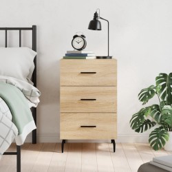 vidaXL Mesita de noche madera de ingeniería roble Sonoma 40x40x66 cm
