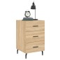 vidaXL Mesita de noche madera de ingeniería roble Sonoma 40x40x66 cm vidaXL Mesita de noche madera de ingeniería roble Sonoma 40x40x66 cm