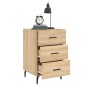 vidaXL Mesita de noche madera de ingeniería roble Sonoma 40x40x66 cm vidaXL Mesita de noche madera de ingeniería roble Sonoma 40x40x66 cm