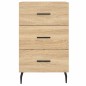 vidaXL Mesita de noche madera de ingeniería roble Sonoma 40x40x66 cm vidaXL Mesita de noche madera de ingeniería roble Sonoma 40x40x66 cm