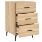 vidaXL Mesita de noche madera de ingeniería roble Sonoma 40x40x66 cm vidaXL Mesita de noche madera de ingeniería roble Sonoma 40x40x66 cm