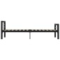 vidaXL Estructura de cama de metal negro y blanco 100x200 cm vidaXL Estructura de cama de metal negro y blanco 100x200 cm