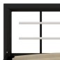 vidaXL Estructura de cama de metal negro y blanco 100x200 cm vidaXL Estructura de cama de metal negro y blanco 100x200 cm