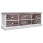 vidaXL Banco de entrada de madera marrón 115x30x40 cm vidaXL Banco de entrada de madera marrón 115x30x40 cm