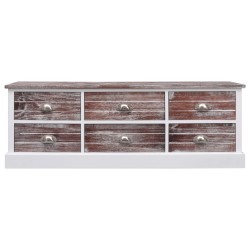 vidaXL Banco de entrada de madera marrón 115x30x40 cm
