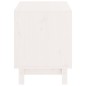 vidaXL Caseta para perros madera maciza de pino blanco 50x40x52 cm