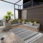 vidaXL Alfombra de exterior PP negra 120x180 cm