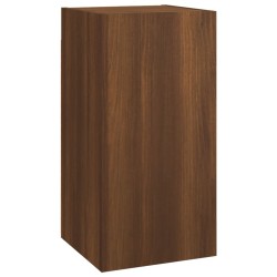 vidaXL Mueble para TV madera contrachapada roble marrón 30,5x30x60 cm