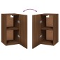 vidaXL Mueble para TV madera contrachapada roble marrón 30,5x30x60 cm