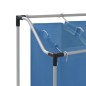 vidaXL Separador de colada con 3 bolsas acero azul vidaXL Separador de colada con 3 bolsas acero azul