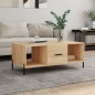 vidaXL Mesa de centro madera contrachapada roble Sonoma 102x50x40 cm vidaXL Mesa de centro madera contrachapada roble Sonoma 102x50x40 cm